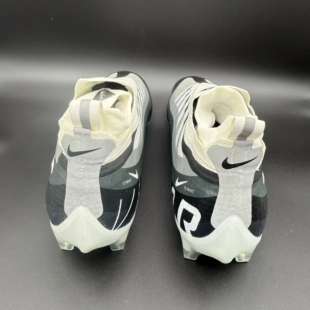 Nike Vapor Edge Elite 360 Flyknit Black Grey Football Cleats DQ3558-001 Mens 13